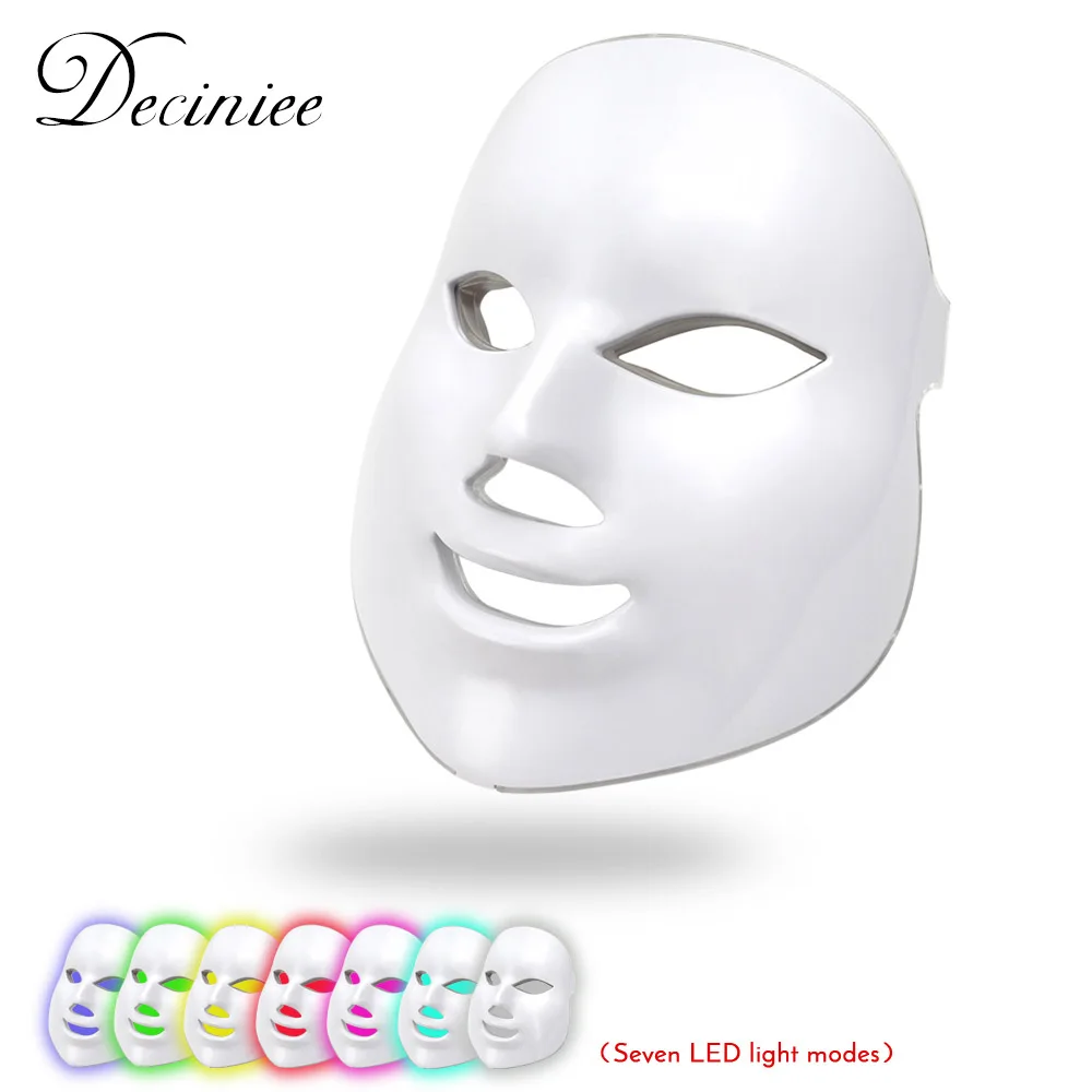 

Deciniee 7 Colors LED Facial Mask Face Mask Machine Photon Therapy Light Skin Rejuvenation Facial PDT Skin Care Beauty Mask