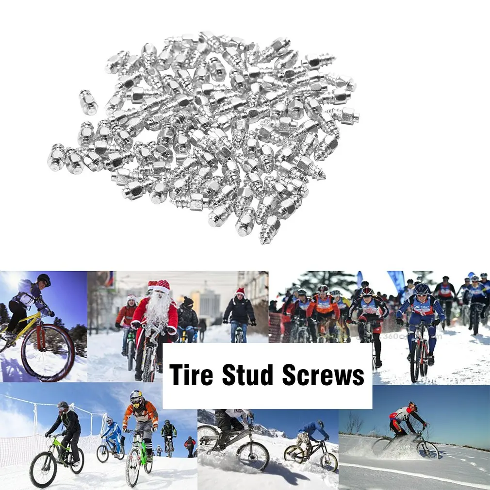 100 шт. зимние наконечники для колес шпильки автомобильных шин винты снега шипы