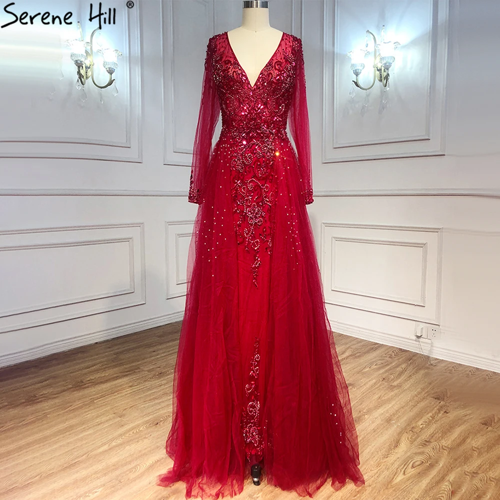 Розовое сексуальное платье для выпускного вечера с V-образным вырезом и длинными