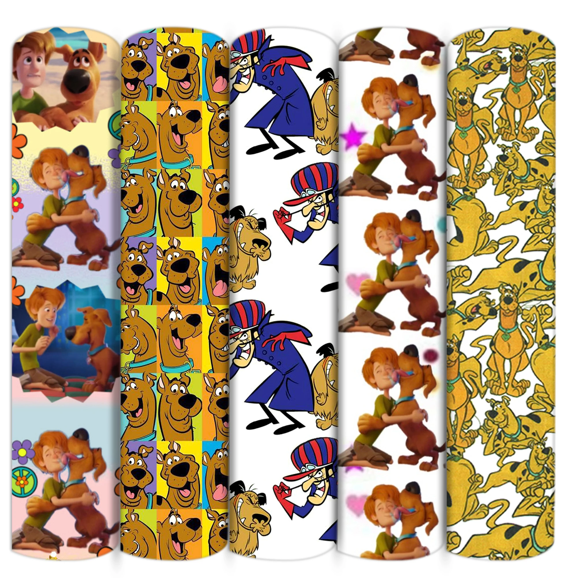 Мультяшные собаки полиэстер хлопок ткань шитье стеганые ткани рукоделие