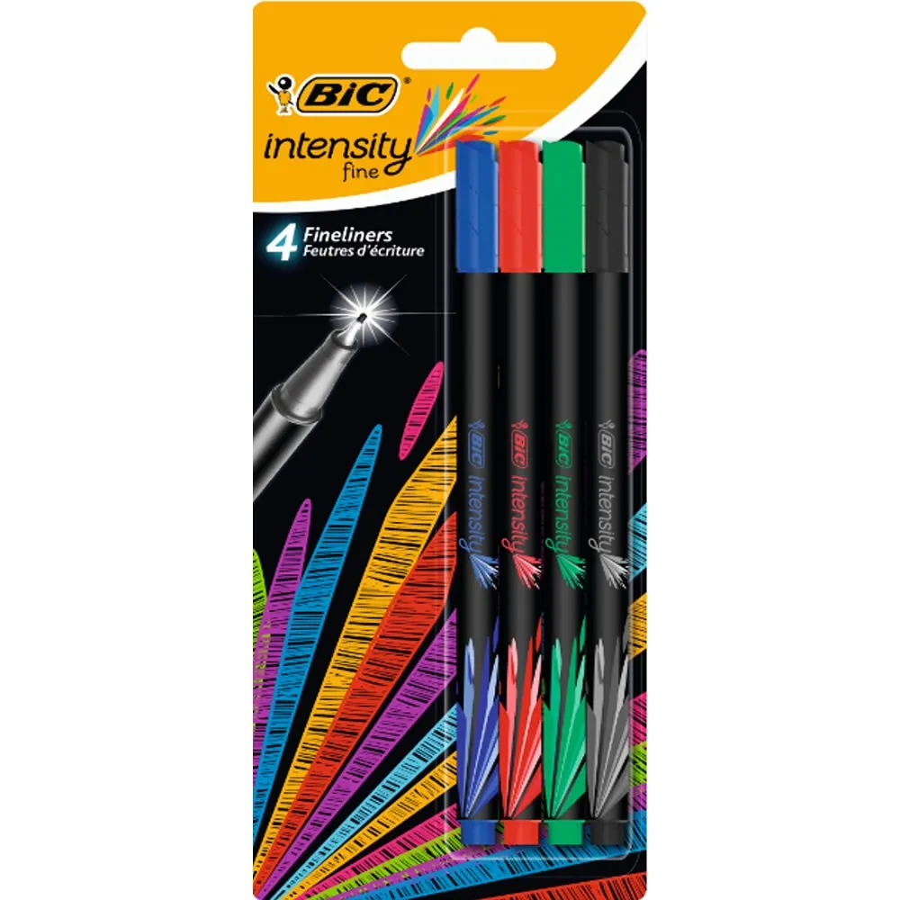 Bic Intensity Точная точка 0 4 мм разные цвета классические разноцветные|Шариковые
