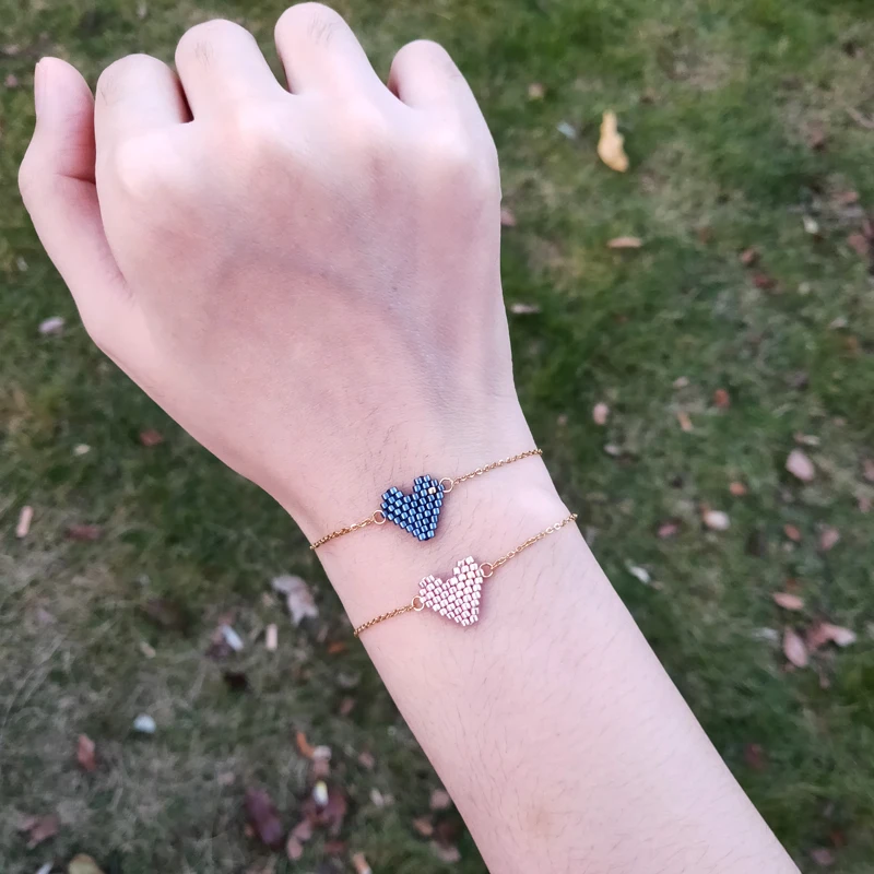 

FAIRYWOO Heart Bracelets Girls Bracelet Stanless Steel Jewellery Bracelet Delica Designer Jewelry Luxury Bracelets Wholesale