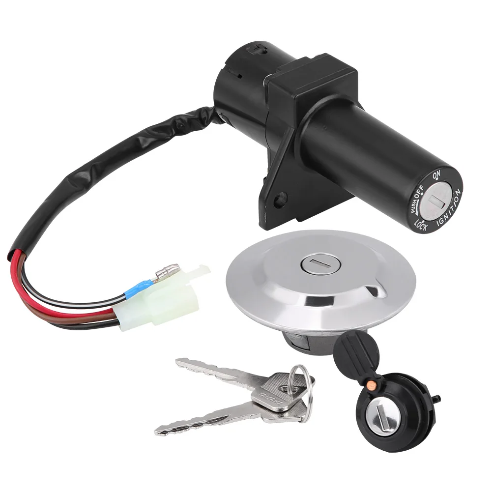 Замок зажигания для мотоцикла скутера топливная крышка комплект ключей черный
