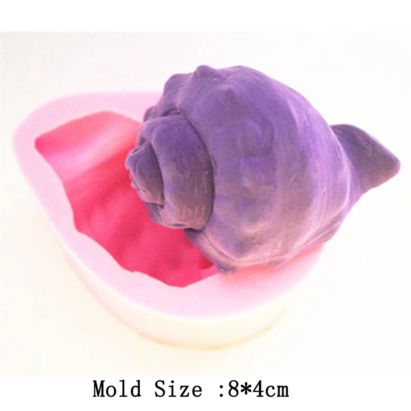 

3D Conch Soap Molds Handmade Candle Soap Silicone Mold DIY Aromatherapy plaster Decorating Tool Resin Crafts Color Random