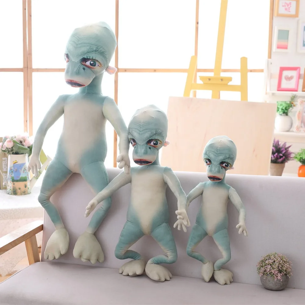 

60/80/100cm Movie Figure Alien Strange Plush Toy Soft Planet Creature Fun Trick Film Movie Fan Children Cartoon Unique Ugly Gift