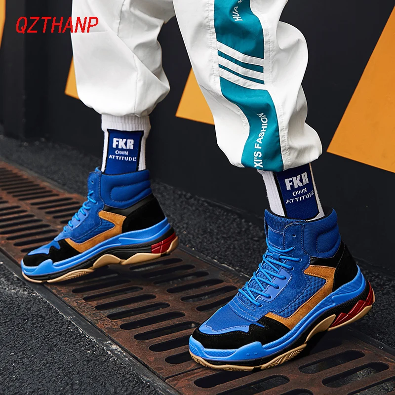 

Tenis Fashion Casual Shoes Men's Trainers Krasovki High-Top Plush Sneakers Scarpe Uomo Chaussure Homme Luxury Man Footwear Bot