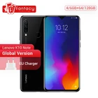 Глобальная версия Lenovo K10 Примечание 64 Гб 128 Snapdragon 710 Octa, четыре ядра, смартфон с функцией отпечатков пальцев (6,3 дюймовым экраном Тройная камера с функцией быстрой зарядки