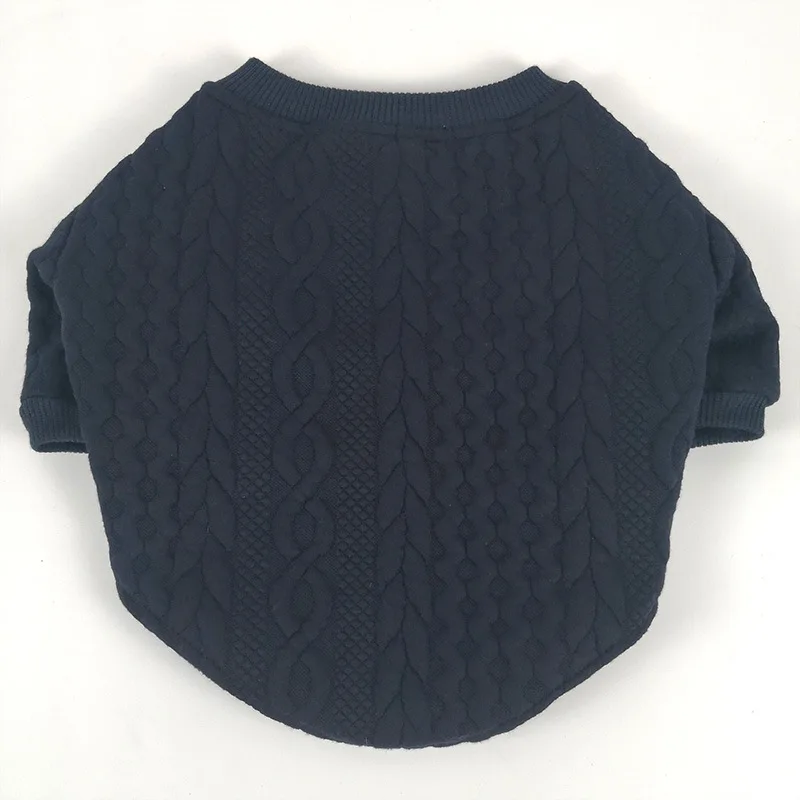 

Autumn Winter Pet Sweater Clothes Solid Dog Wool Bow Tie Design Sweater Coat Pet Bottomed Clothes Long Sleeve Outfit Vest ZA663