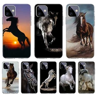 running horse bumper case for iphone 11 pro 12 pro max 13 7 8 plus xr xs max x 12 mini 6 6s se 2020 se2 cover shockproof