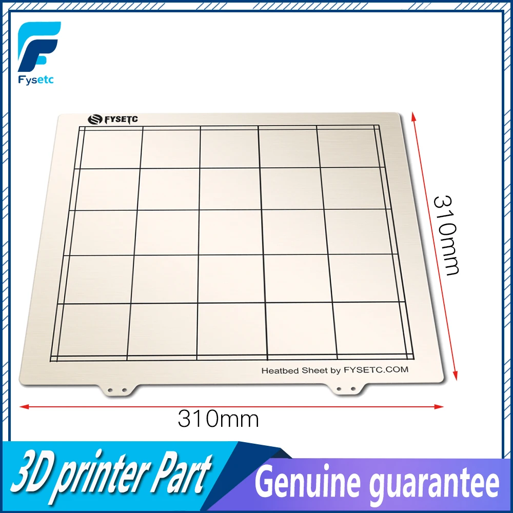 1 шт. 310x310 мм пружинный стальной лист тепла платформой кровати 3D принтер печати