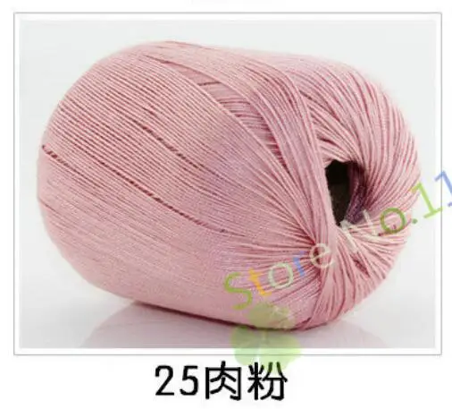 25 5 шт.* 50 г пряжа для вязания linha de croche шелковая нить для наращивания вязания игл вязание хлопок ручная работа белье t50 - Цвет: 25