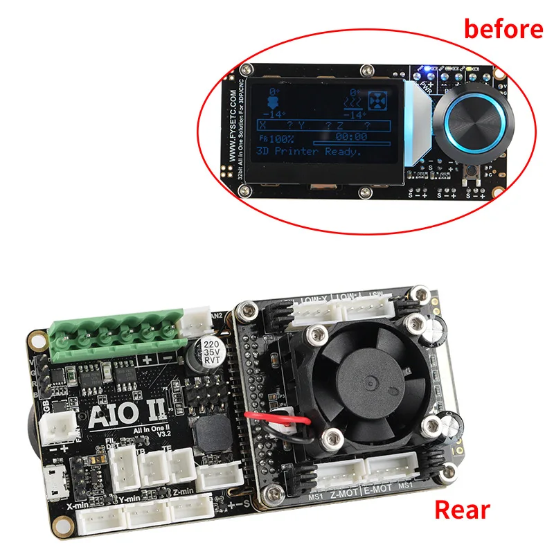 Материнская плата AIO II V3.2 все в одном 32 бит MCU ST820 драйвер 256 микрошаговая
