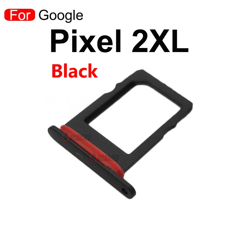 Black / White SIM Card Socket Slot For Google Pixel 2xl 2 XL Sim Tray Holder Repair Replacement Parts | Мобильные телефоны и