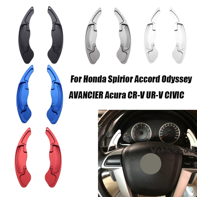 

2X Aluminum Alloy Steering Wheel Shift Paddle Shifter Extension For Honda Spirior Accord Odyssey AVANCIER Acura CR-V UR-V CIVIC