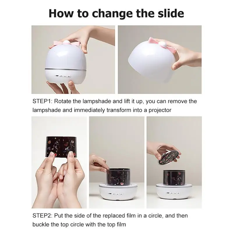 

Starry Sky Star LED Night Light Rotating Projector Battery USB Bedroom Christmas Party Projection Lamp Kids Children Xmas Gift