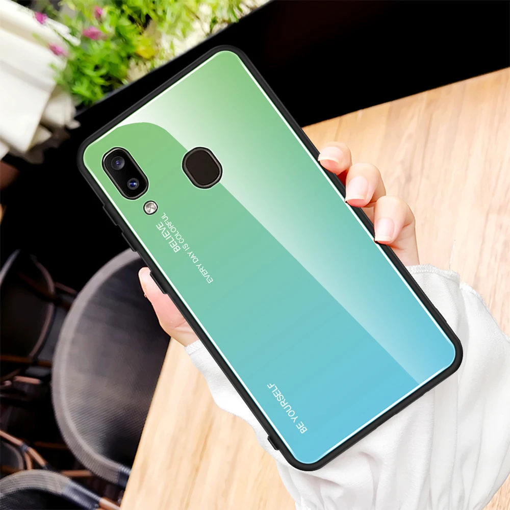 Чехол для Samsung Galaxy A40 A42 A52 A72 5G чехол из закаленного стекла GalaxyA40 A 40 A405 SM-A405F A405F