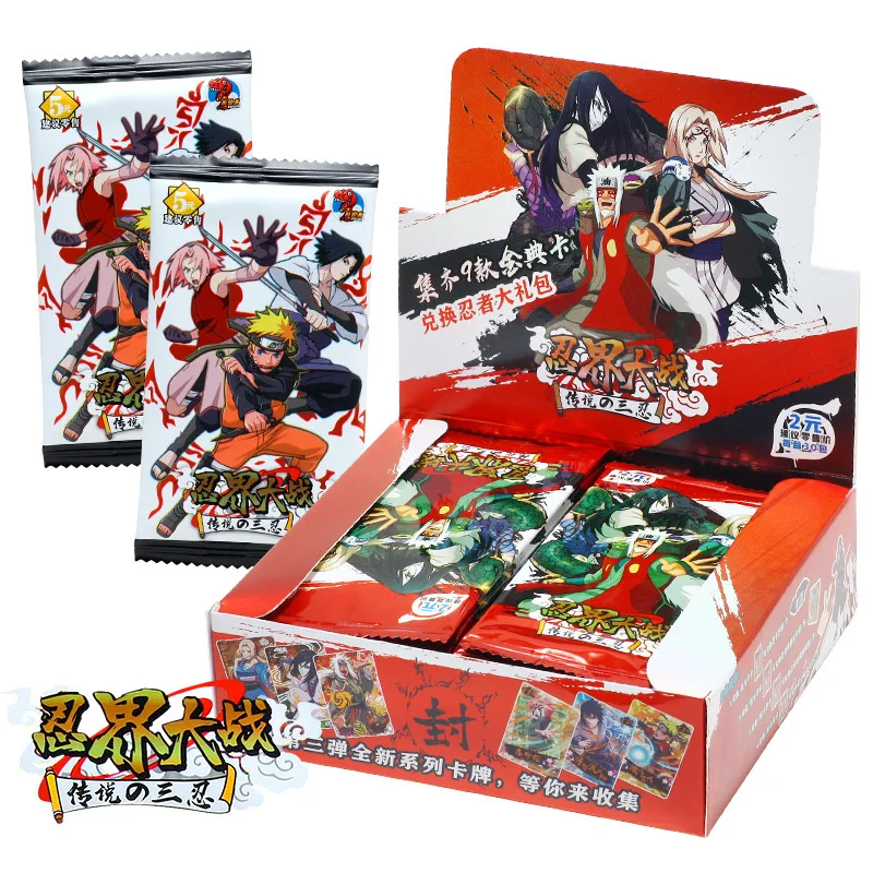 

50/150/180Pcs Narutoed Paper Cards Hatake Kakashi Haruno Sakula Uchiha Itachi Anime Action Figure Peripherals Tdesktop Games Toy