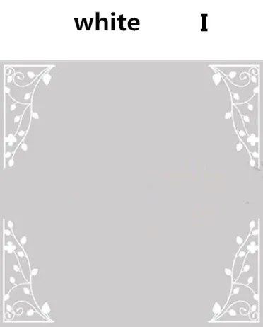 white 4 шт./компл. самоклеящиеся оконное стекло стикер декоративная оконная пленка мебельное стекло зеркало угловой наклейка домашний декор - Цвет: white