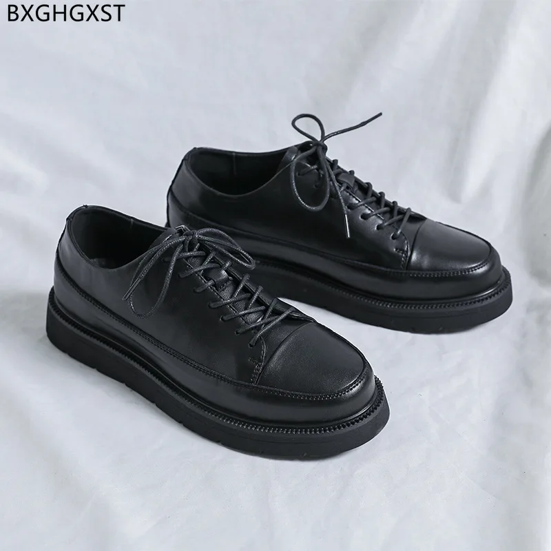 

Casual Business Shoes Men Luxury Brand Dress Shoes Mens Fashion Platform Suit Shoes for Men Office 2023 Sapato Social Masculino
