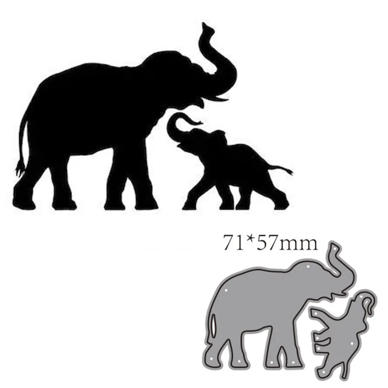 

metal cutting dies cut die mold Animal elephant decoration Scrapbook paper craft knife mould blade punch stencils dies