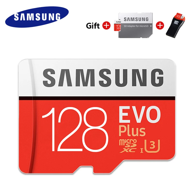 128 ГБ Оригинальные Карты памяти SAMSUNG EVO+, 64 ГБ, EVO plus U3, 128 ГБ, 256 ГБ, 512 ГБ, класс 10, Micro SD карта, 32 ГБ, microSD, UHS-I, TF карта - Емкость: 128 ГБ