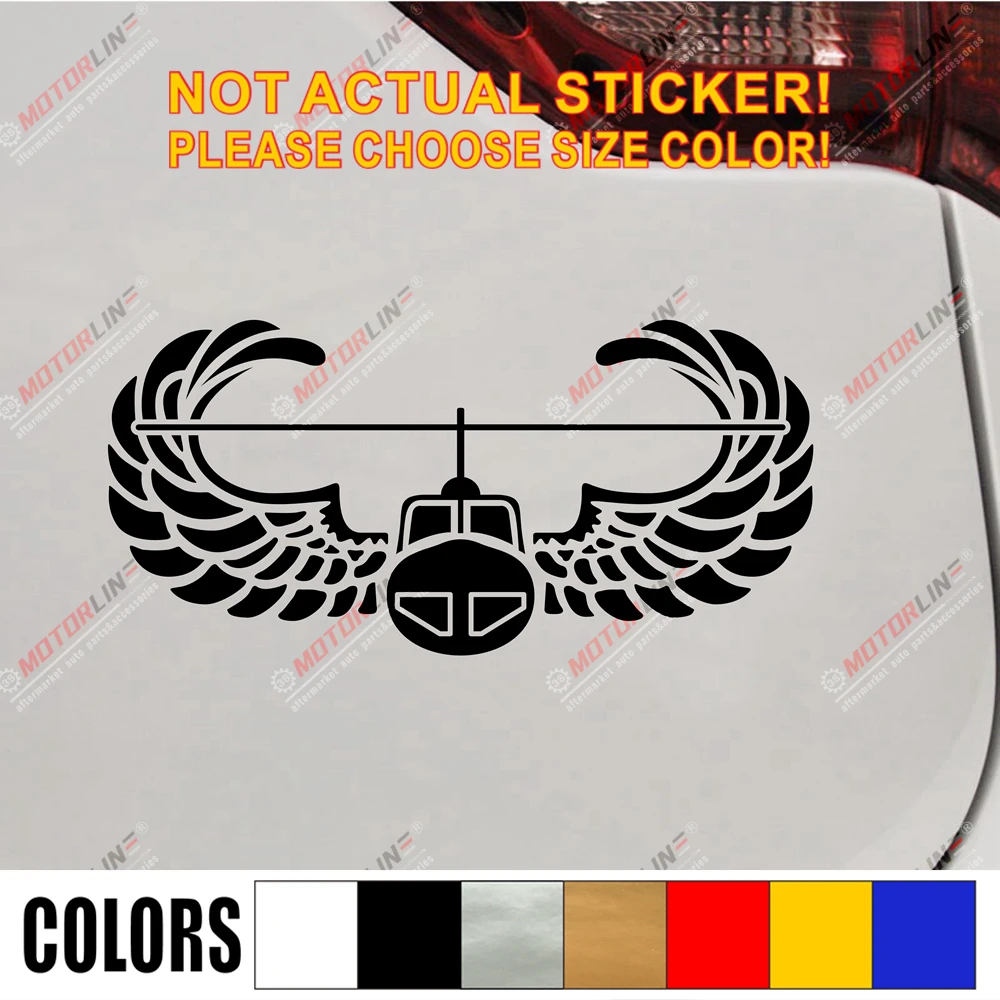 

Air Assault Badge Decal Sticker Army Car Vinyl pick size color die cut no background