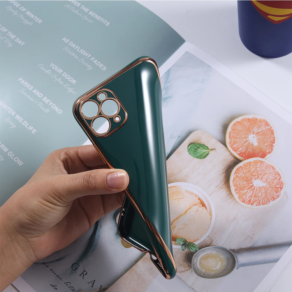 Электрохимически покрытый модный чехол для телефона iPhone 11 Pro Max, нежный бонбонный цвет для XS Max XR 8 7 Plus, полноценный защитный задний чехол.