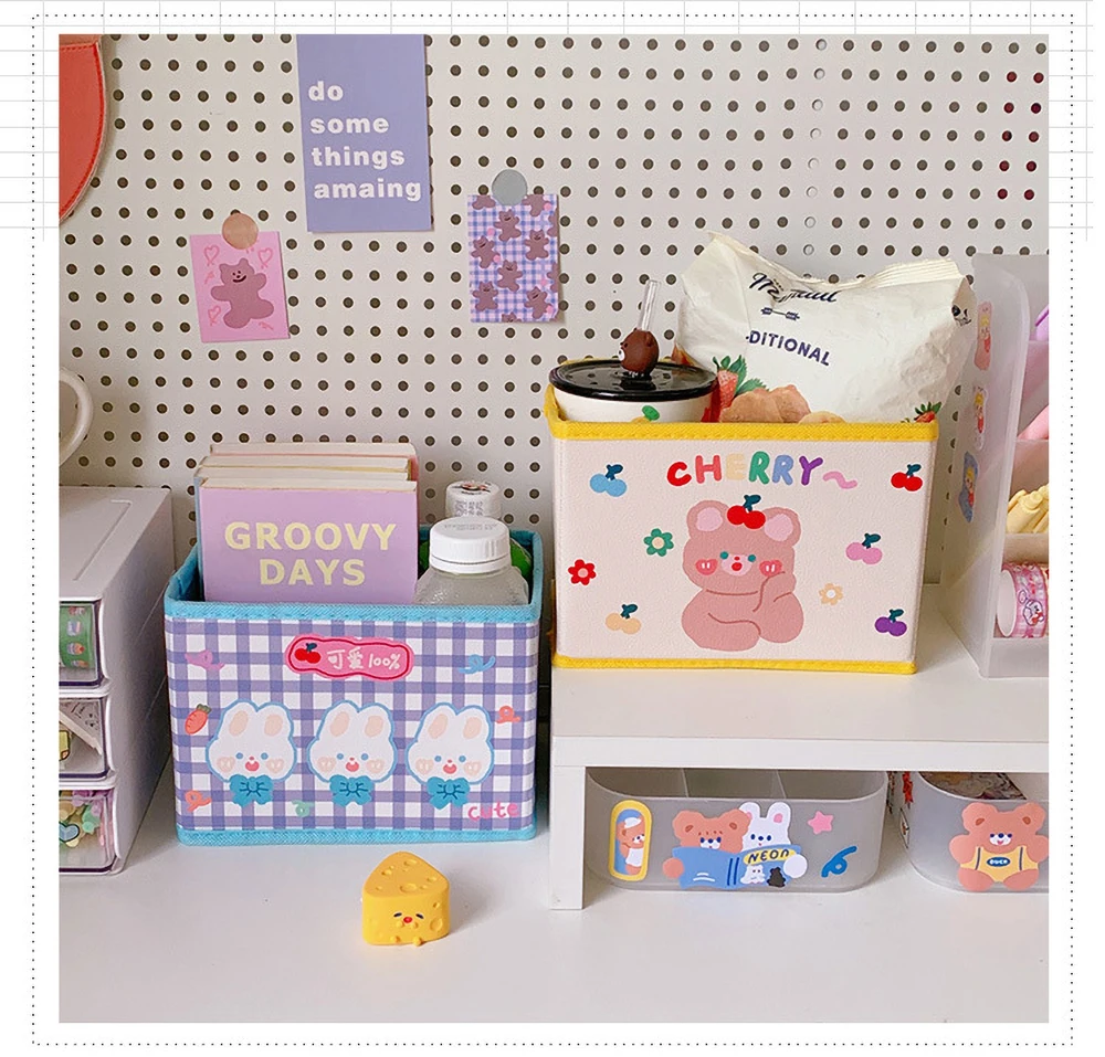 

Creative Pen Holder Fashion Student Cute Children Desktop Ornaments Storage Box