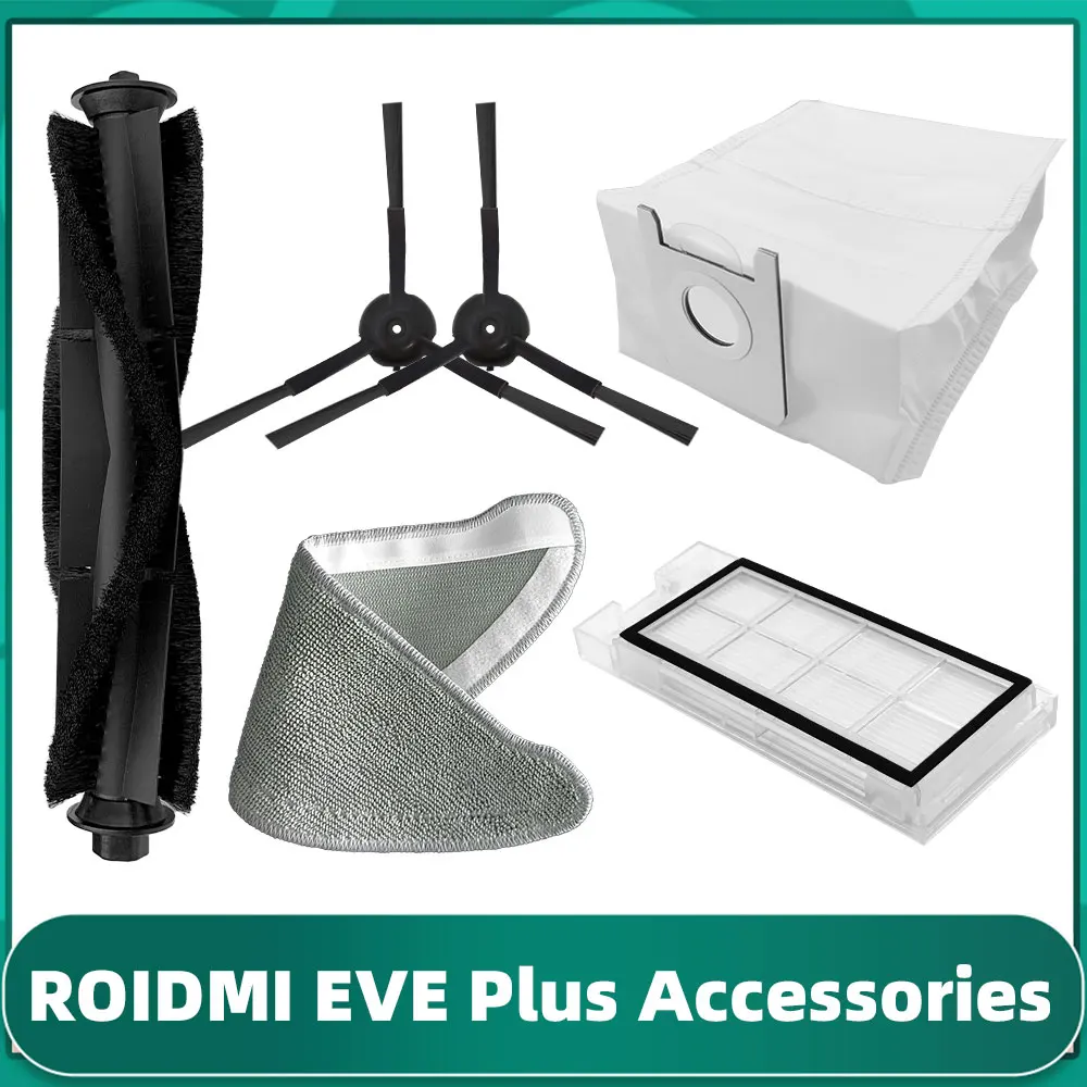 Подходит для Roidmi Eve Plus SDJ01RM / XCLEA H30 H40 Основная боковая щетка Hepa-фильтр Швабра Мешок
