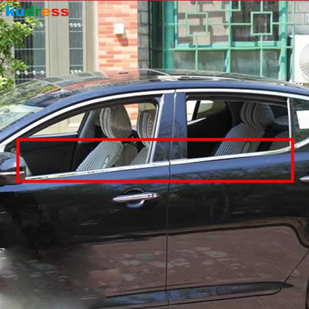 Для Kia Optima K5 2011 4 шт. Боковая дверь из нержавеющей стали порог ремень накладка