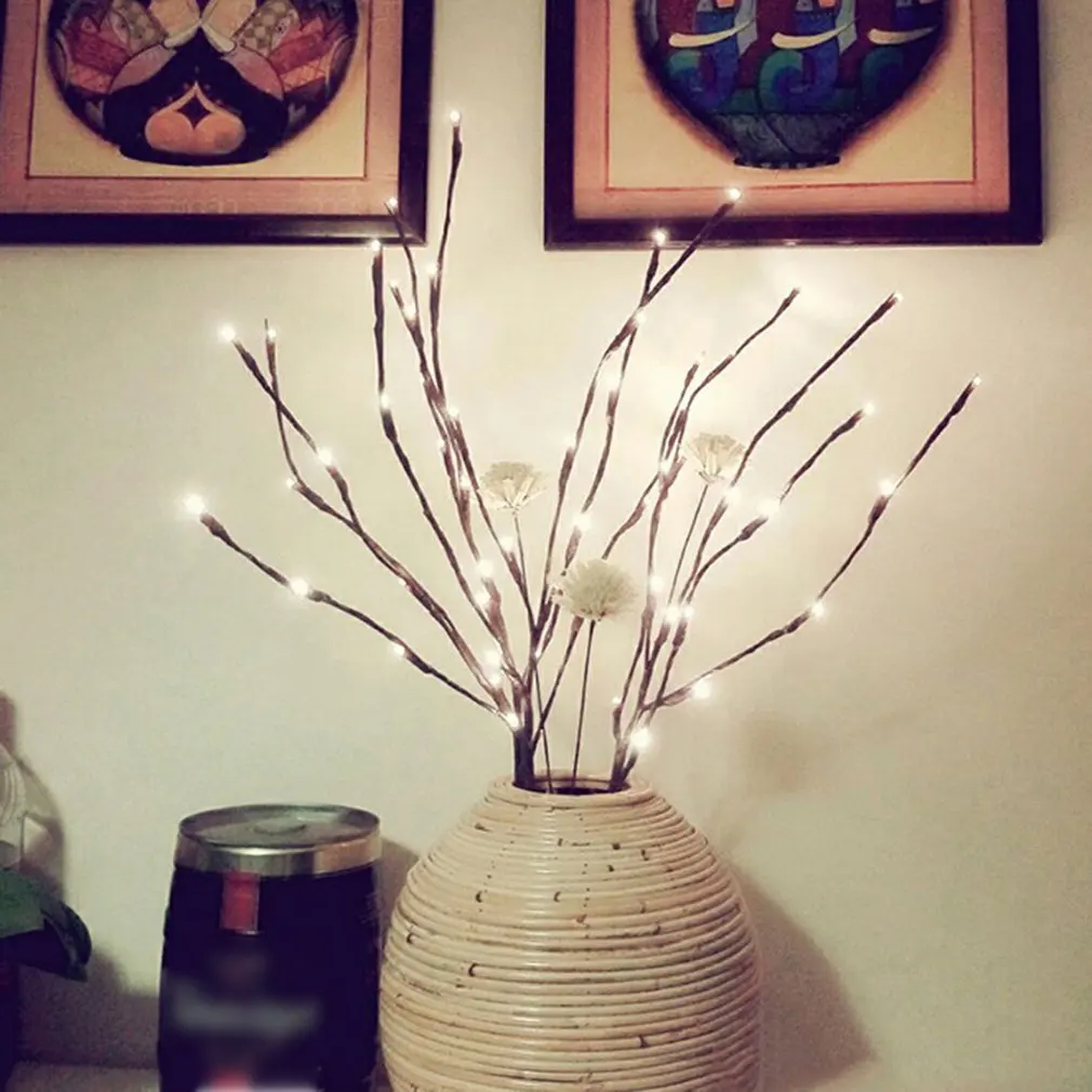 Ветка дерева Led свет Рождество День кулон в виде ветка Батарея сад украшение