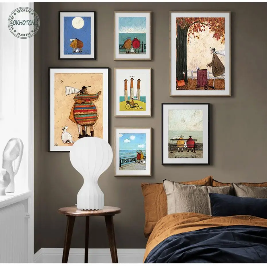Nordic Retro Abstract Art Canvas Painting Poster Prints Wall pictures for living room kids bedroom Home Decor No Frame DP0277 | Дом и сад