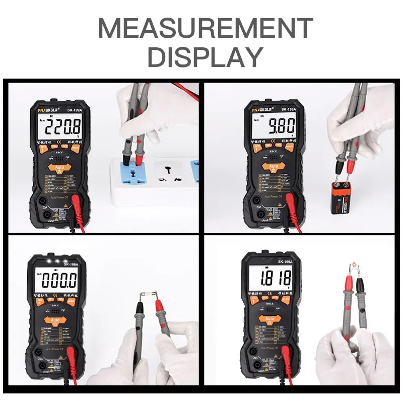 Автоматический цифровой мультиметр Taihom умный конденсатор с автоматическим