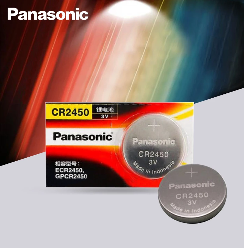5 шт. новые оригинальные Panasonic CR2450 CR 2450 3V литиевая батарея таблеточного типа