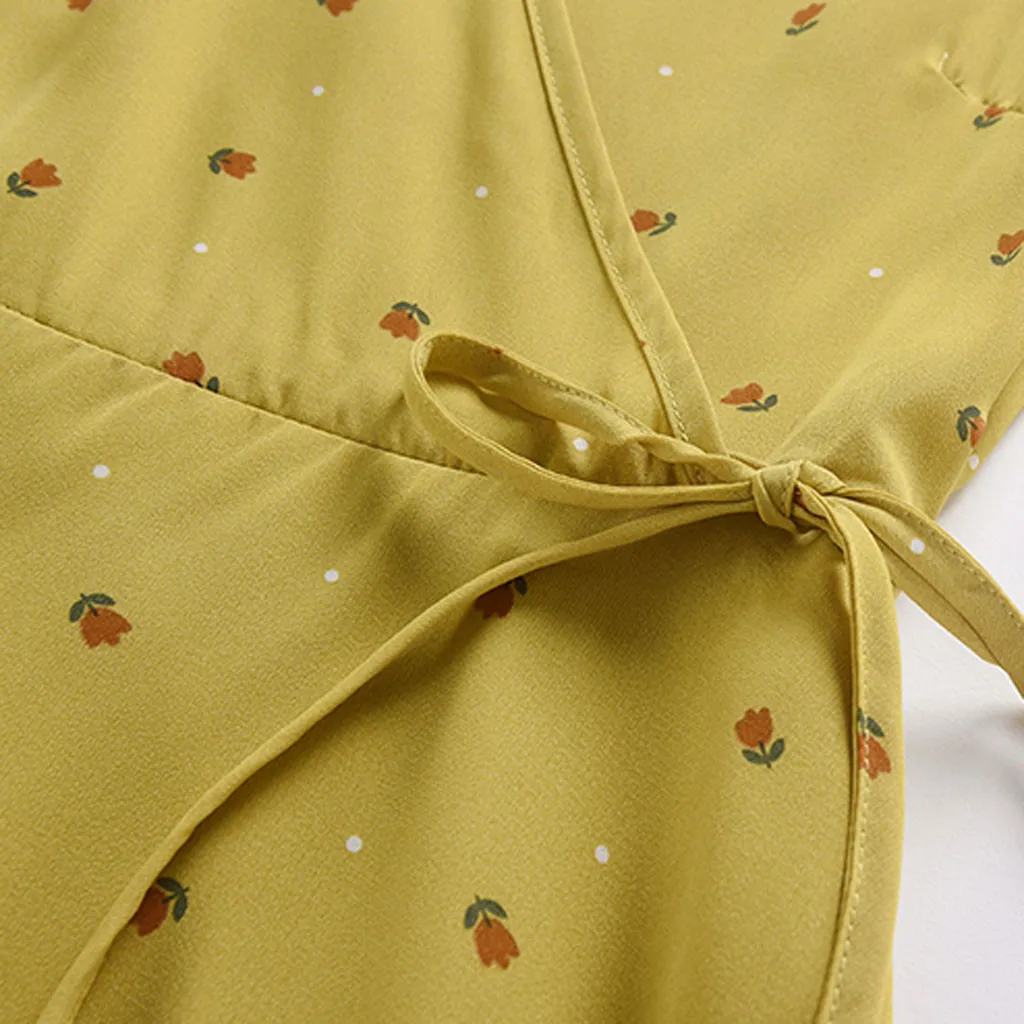 Женские платья Цветочные печати повседневные с коротким рукавом Ropa Mujer Сыпучие