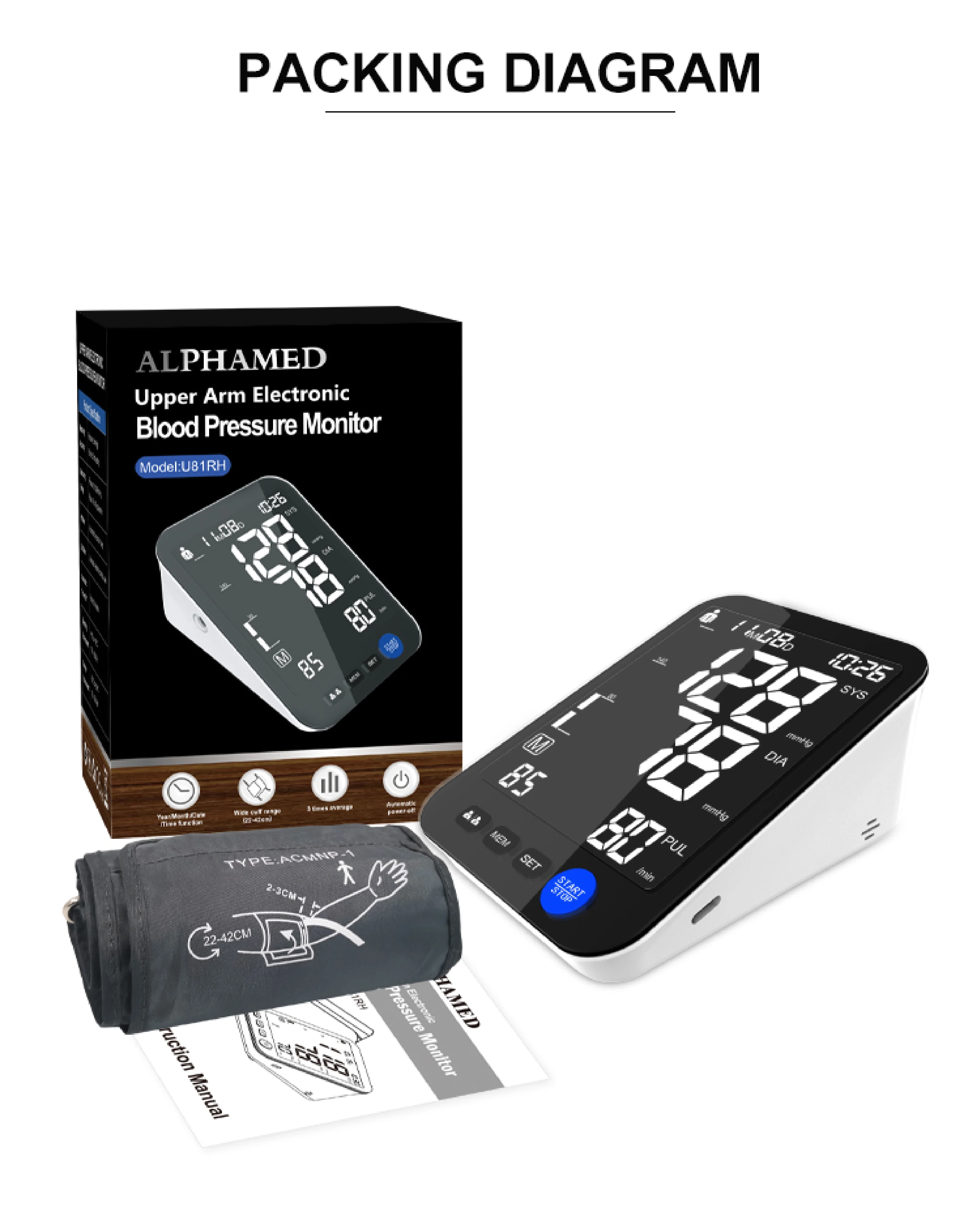 2021 новый дизайн верхний монитор артериального давления на руку Смарт приборы для