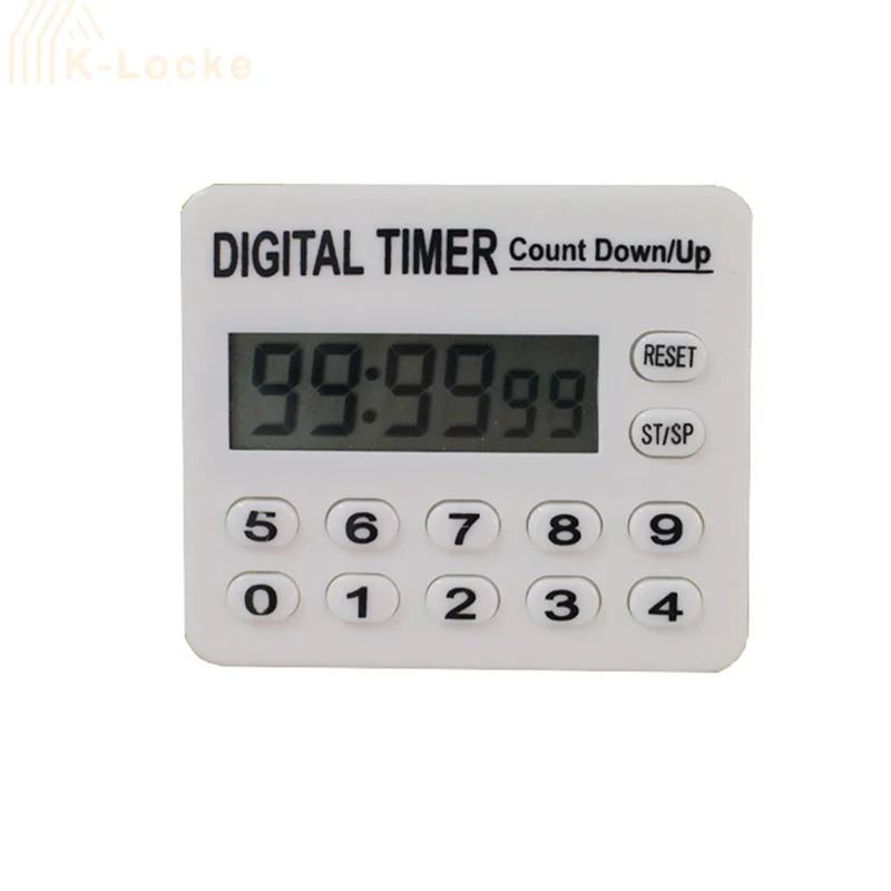 

Twelve-key Digital Electronic Timer Maximum 100 Hours Minimum 1 Second Kitchen Cooking Outdoor Sports Count-down Alarm Reminder