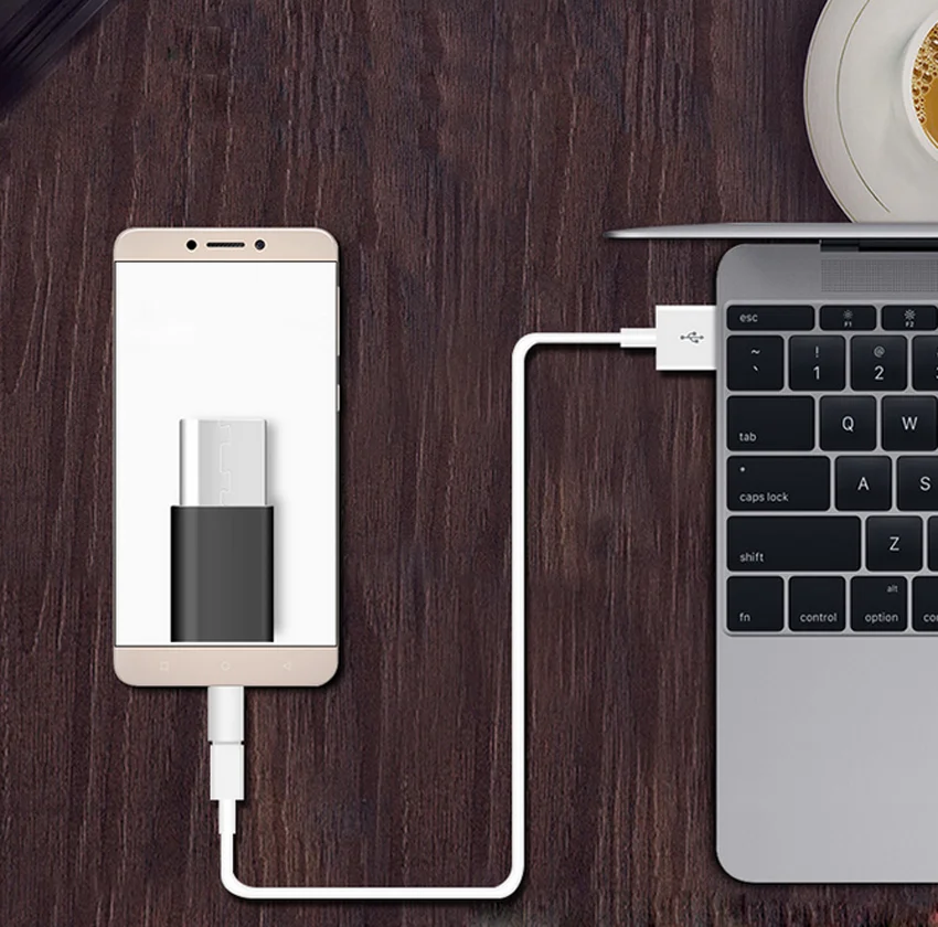 Адаптер для передачи данных с USB 3 1 стандарта Type-C (папа) на Micro-USB 2 0 (мама)