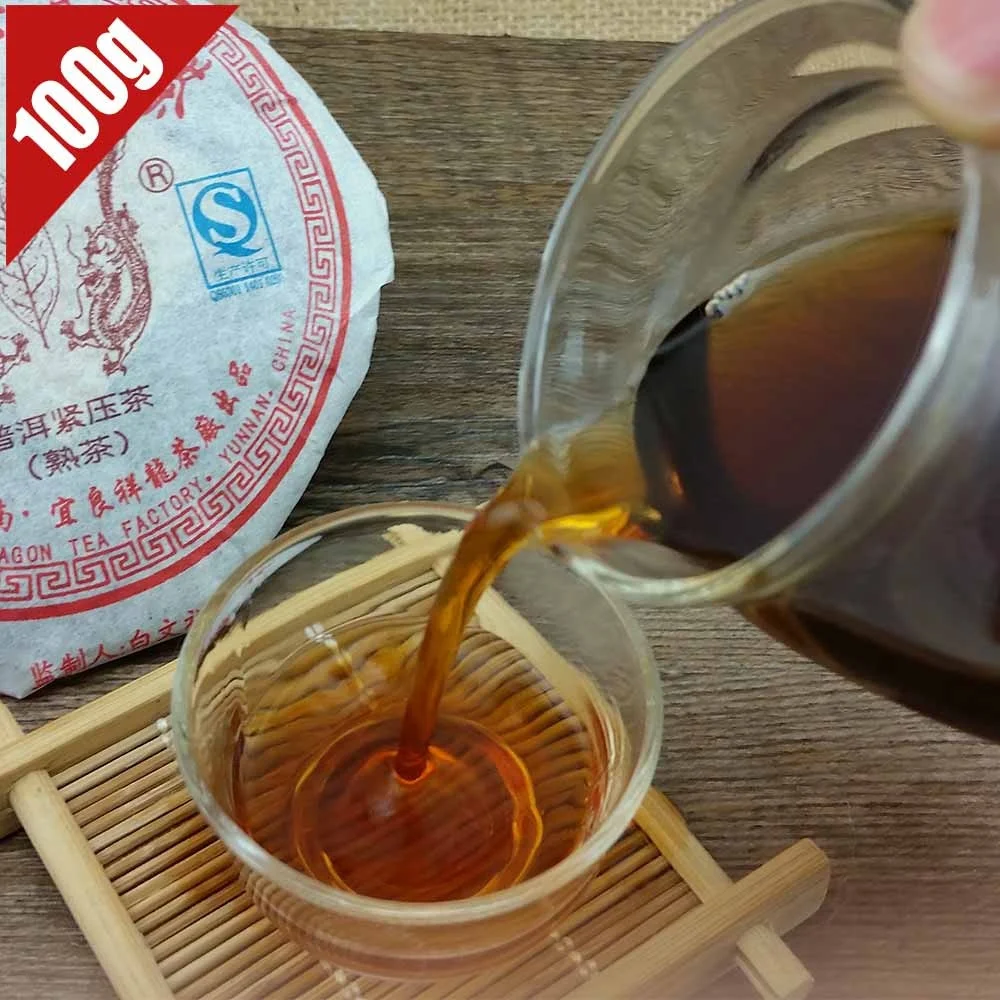 2010 Yunnan Shu Cake Pu-erh 100g Old Long Yu зрелый пуэр | Дом и сад
