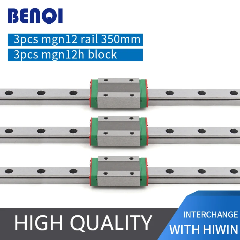 Китай 12 мм линейный привод 3 шт. фотолинейная направляющая + MGN12H каретка для