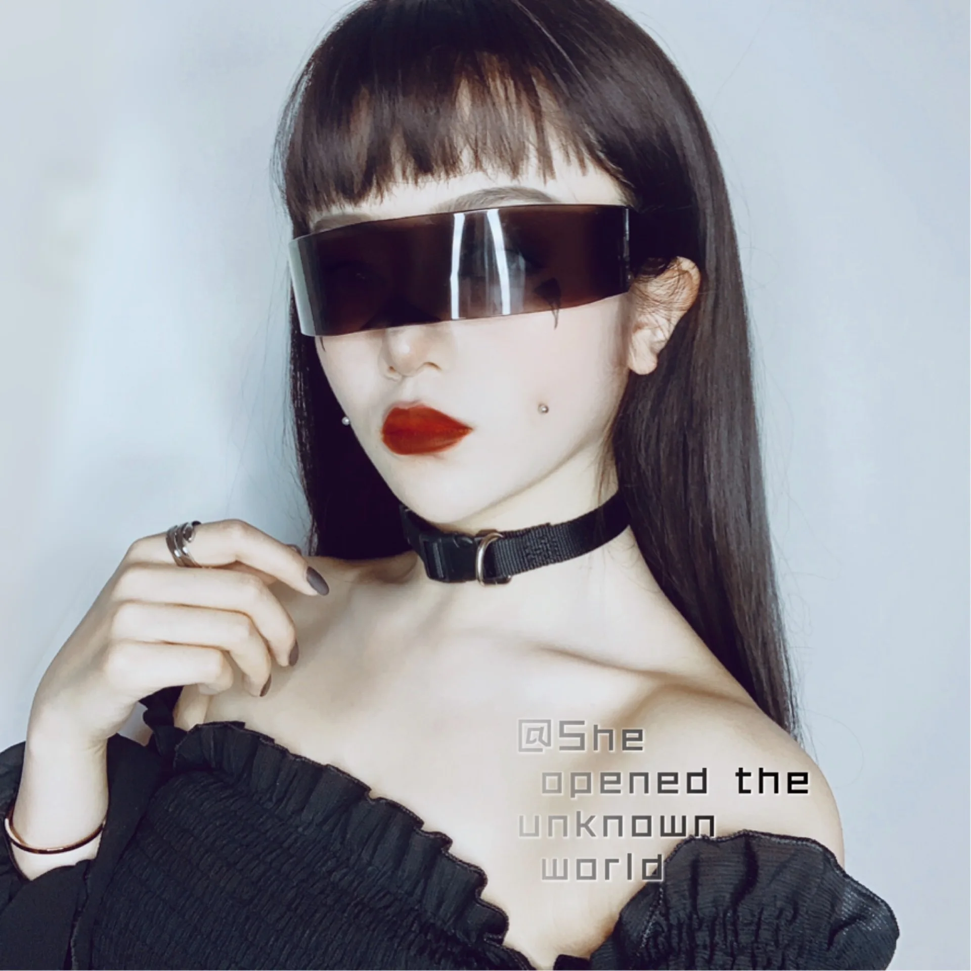 Чокер FFLACELL Женский Регулируемый в готическом стиле крутая цепь панк короткая