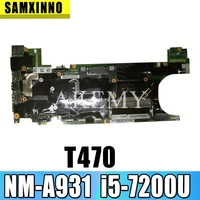 samxinno nm a931 motherboard for lenovo thinkpad t470 nm a931 laotop mainboard with i7 6500u cpu