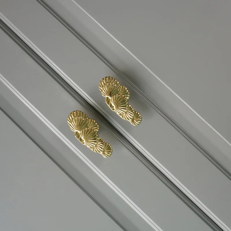 Роскошные латунь китайская приветственная сосна ручка шкаф дверные ручки и