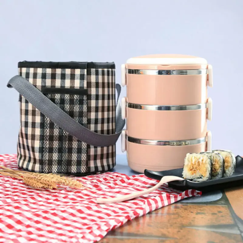 Портативный утепленная Термальность охладитель бенто коробка для обеда