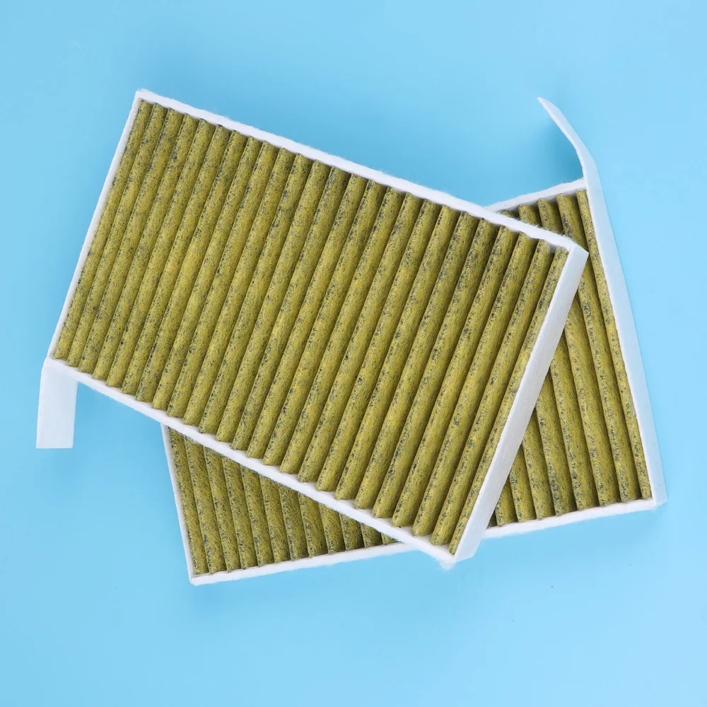 

2Pcs Air Conditioner Filter Activated Carbon Filter Compatible for Tesla Model 3 2017 2018 2019