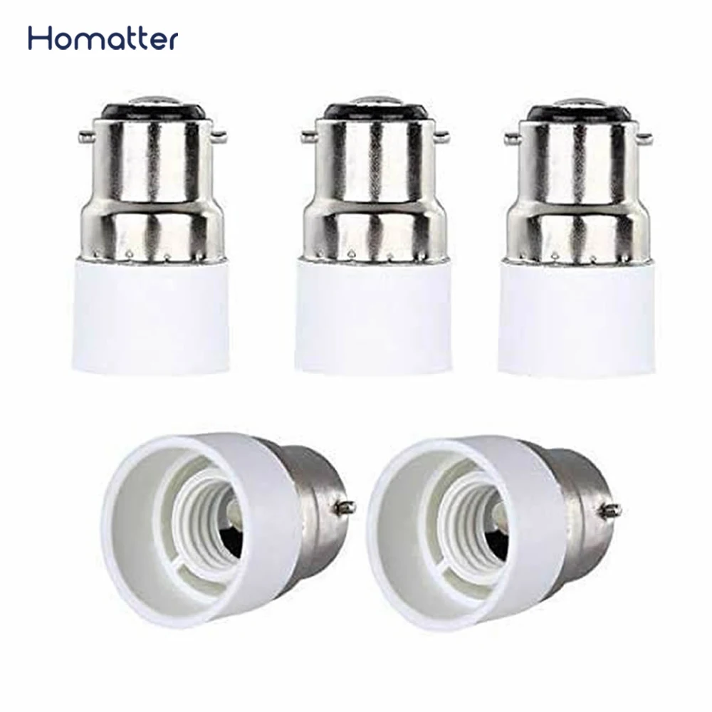 

Homatter Lamp Holder Converters LED Bulb Holder Socket Adapter GU10 B22 E27 E14 Fireproof Material For Home Lights & Lighting