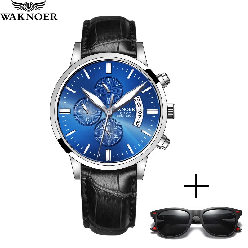 Relogio Masculino Waknoer мужские роскошные часы Топ бренд модные спортивные военные
