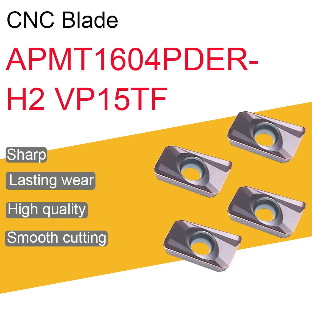 

10PCS APMT1604PDER-H2 VP15TF Milling Inserts APMT16 Blade High Quality CNC Lathe Turning Tool Machine Accessories