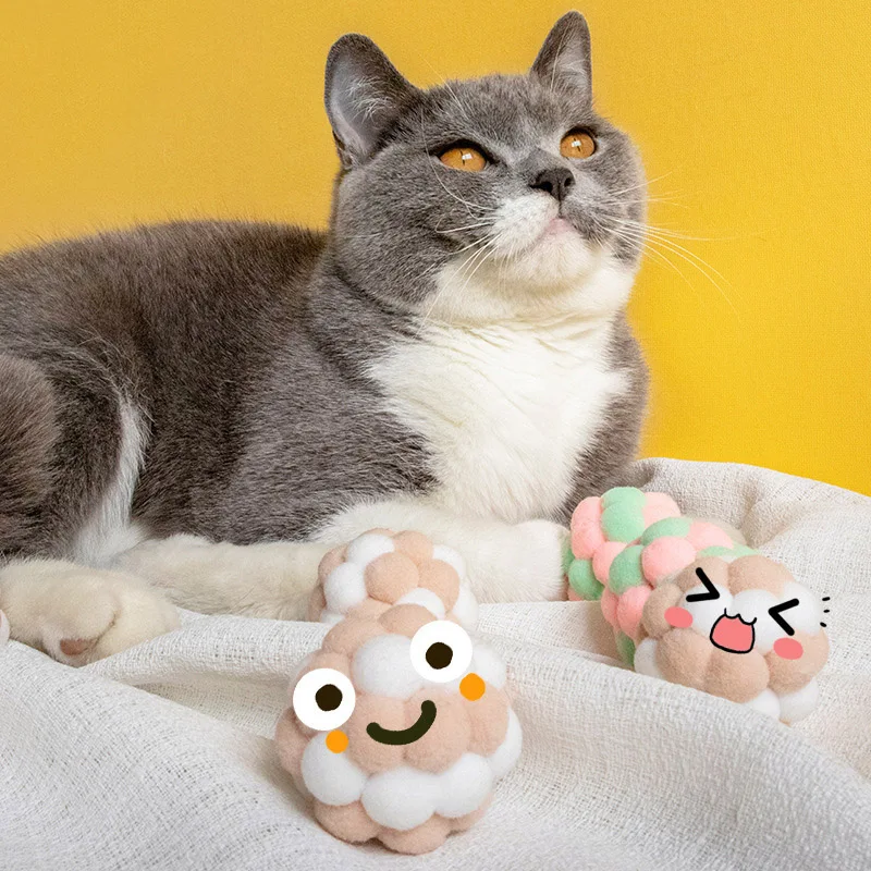 

✅Игрушка для кошек, плюшевый, ручной работы, дневной колокольчик с бумажной коробкой, товары для домашних животных, кошки, кэттен, игрушки