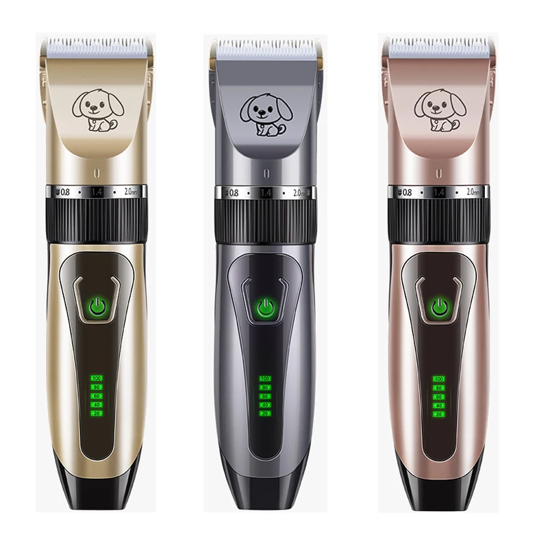 

Rechargeable Pet Dog Hair Trimmer Professional Cat Animal Hair Clipper Low Noise Remover Grooming Shaver Machine Battery Display